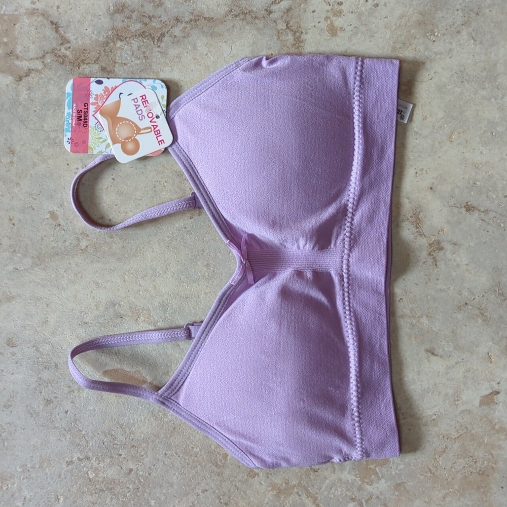 3/$20🌟 Sofra Girl's Soft Padded Lavender Training Bra Size Small / Medium